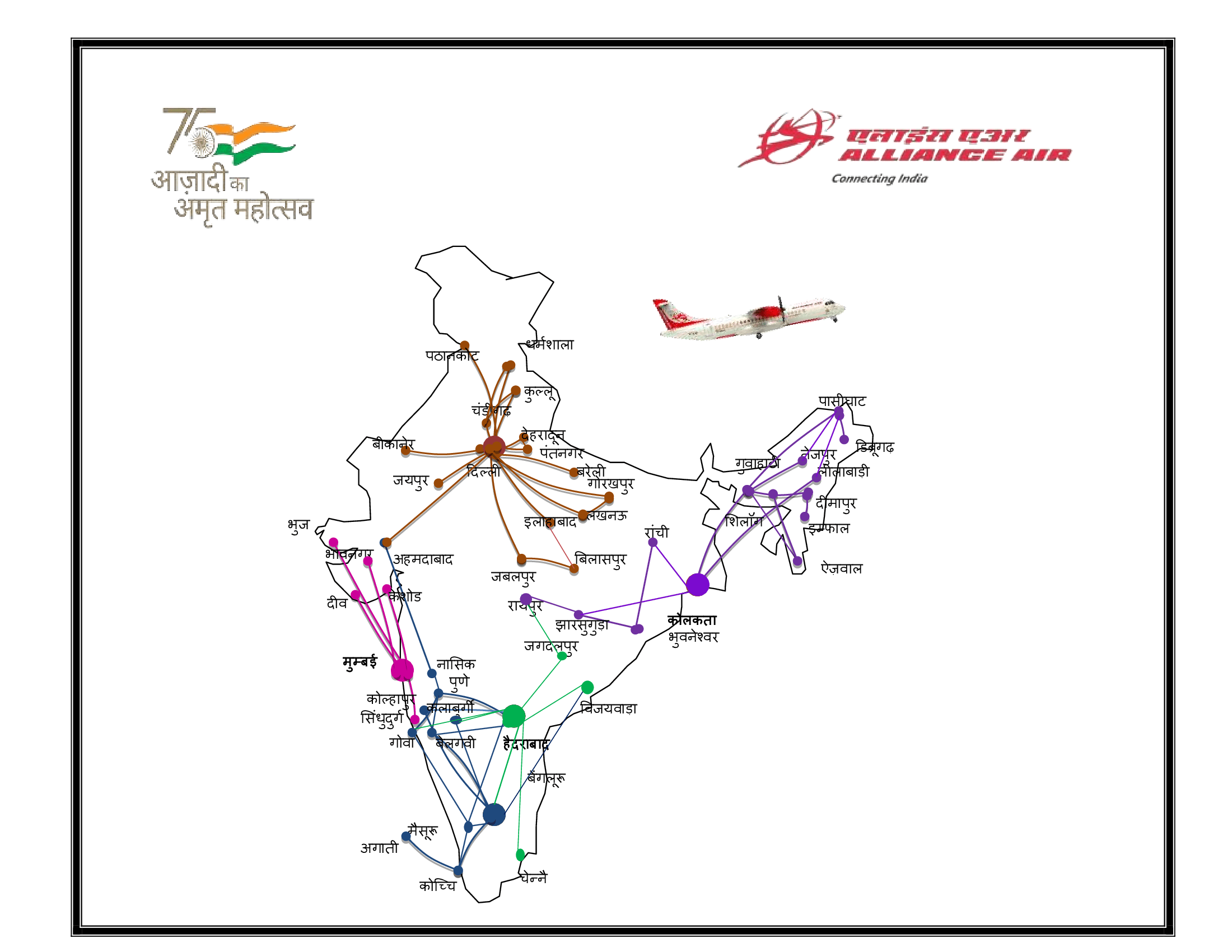 Route Map Hindi